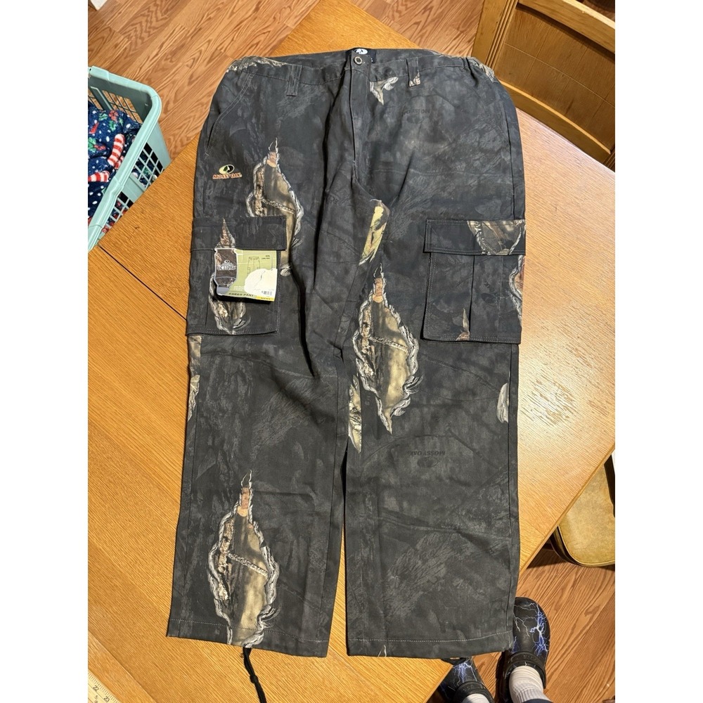 Mossy Oak Break Up Eclipse Cargo Pants XXL 44-46 Camo Hunting NWT Drawstring